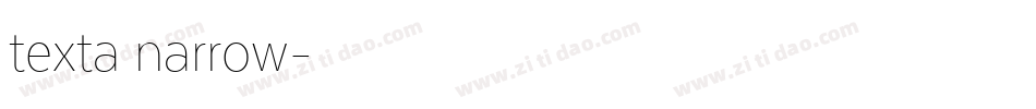 texta narrow字体转换